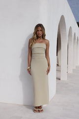 Sunny Daze Strapless Maxi Dress Pistachio