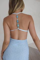 Dew Kissed Mini Dress Blue