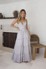 Picnic Season Maxi Dress Beige