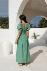 Careful Thinking Maxi Dress Green