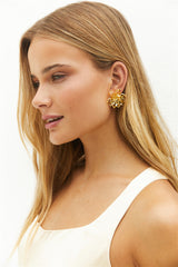 18K Gold Plated On The Glow Earrings Gold