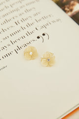 18k Gold Plated Soft Petals Earrings Gold