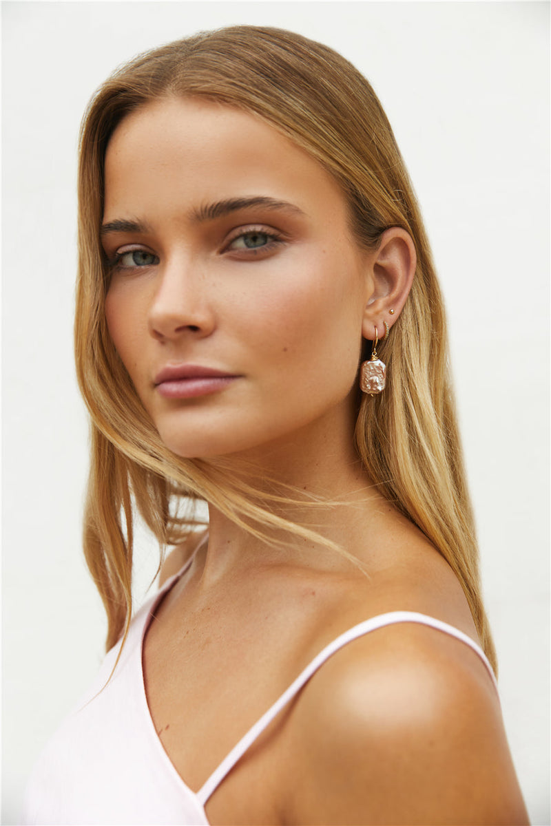 18k Gold Plated Deep Sea Earrings Gold