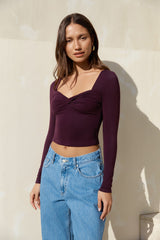 Roam Free Forever Long Sleeve Top Purple
