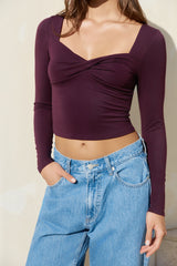 Roam Free Forever Long Sleeve Top Purple