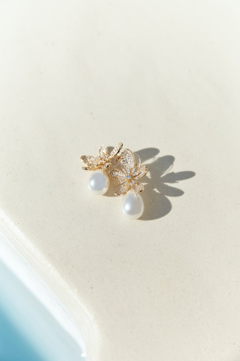 18k Gold Plated Sunlit Siren Earrings Gold
