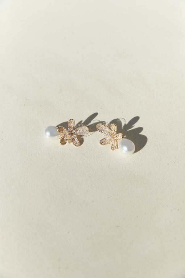 18k Gold Plated Sunlit Siren Earrings Gold