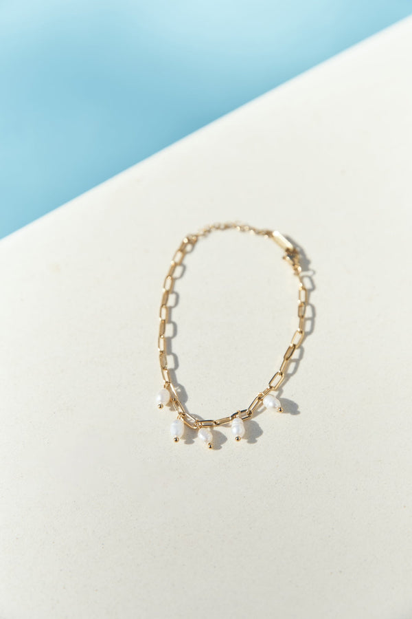 Pearl Bloom Bracelet Gold