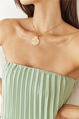 18k Gold Plated Seashore Necklace Gold