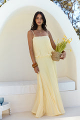 Basking Sunshine Crop Top Yellow
