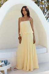 Basking Sunshine Crop Top Yellow