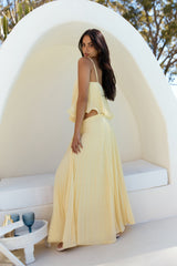 Basking Sunshine Crop Top Yellow