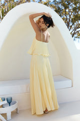 Basking Sunshine Maxi Skirt Yellow