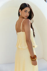Basking Sunshine Crop Top Yellow