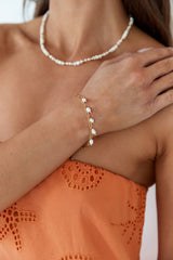 Pearl Bloom Bracelet Gold