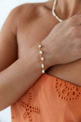 Pearl Bloom Bracelet Gold
