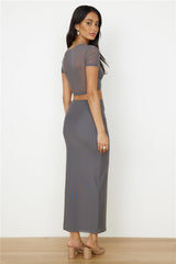 Enchanted Horizon Maxi Skirt Grey