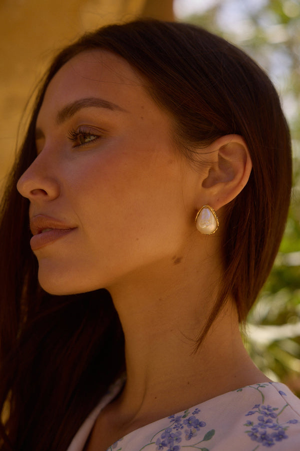18k Gold Plated Celebratory Drinks Earrings Gold
