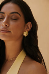 18k Gold Plated Soliel Earrings Gold