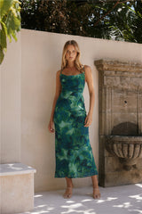 RUNAWAY THE LABEL Benito Maxi Dress Calista Green