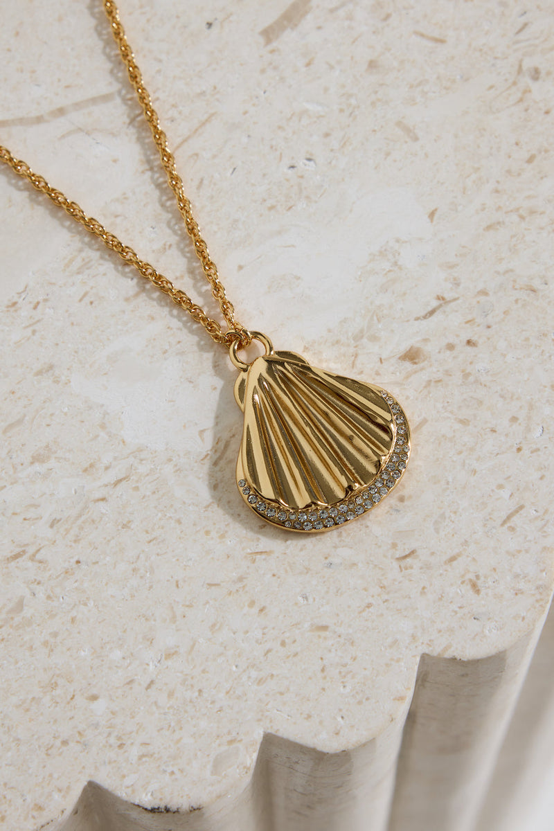 18k Gold Plated Seashore Necklace Gold