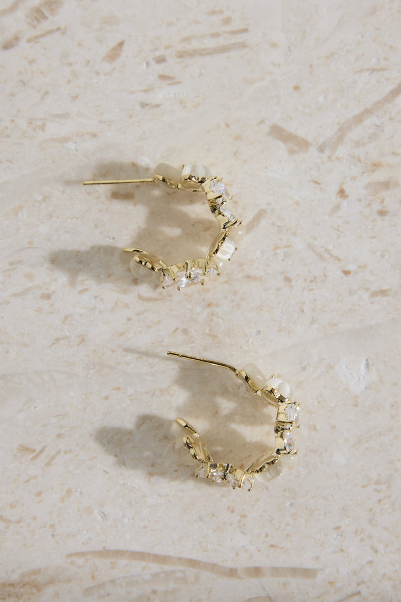 18k Gold Plated Sandy Escape Earrings Gold