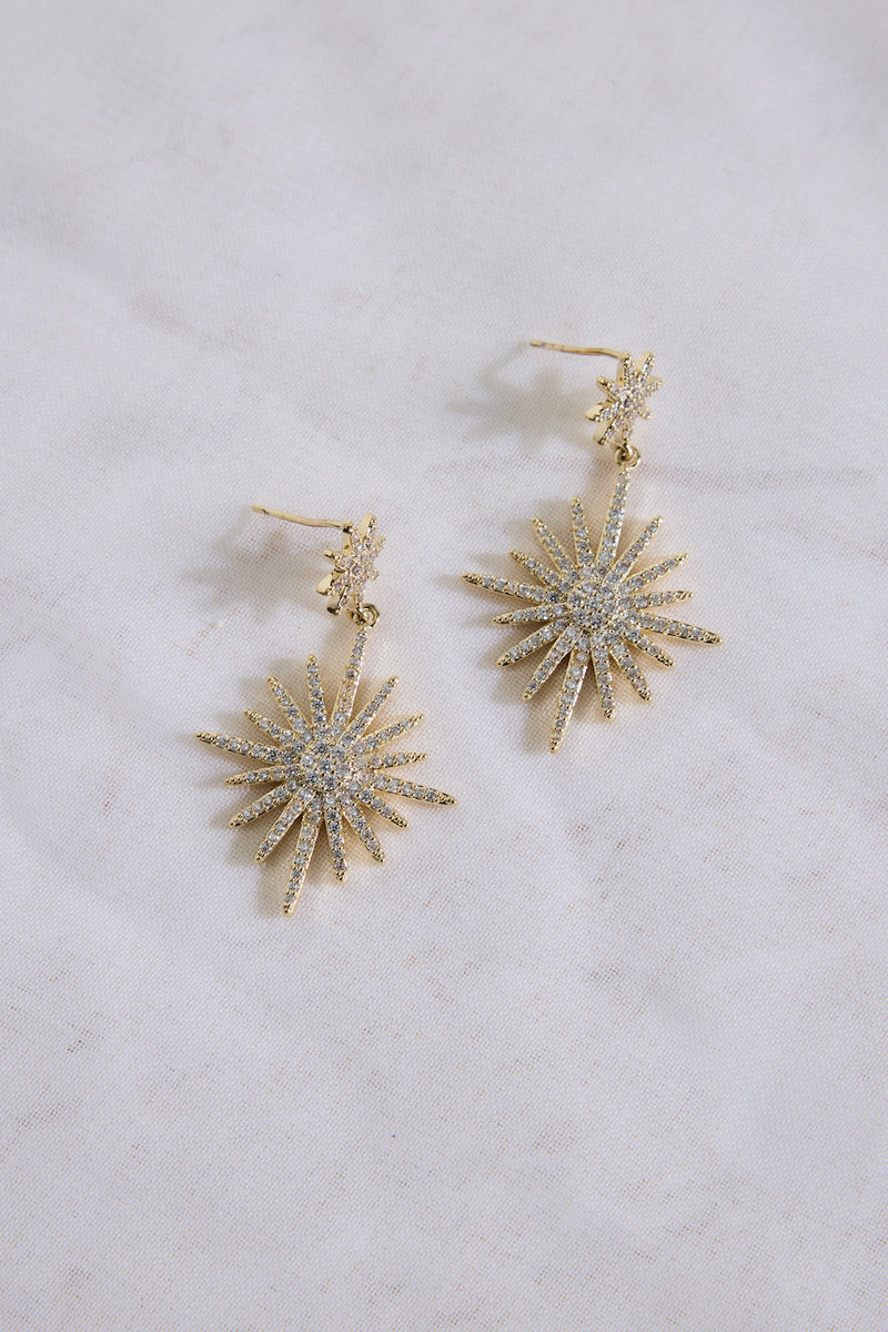 18k Gold Plated Under Stars Earrings Gold
