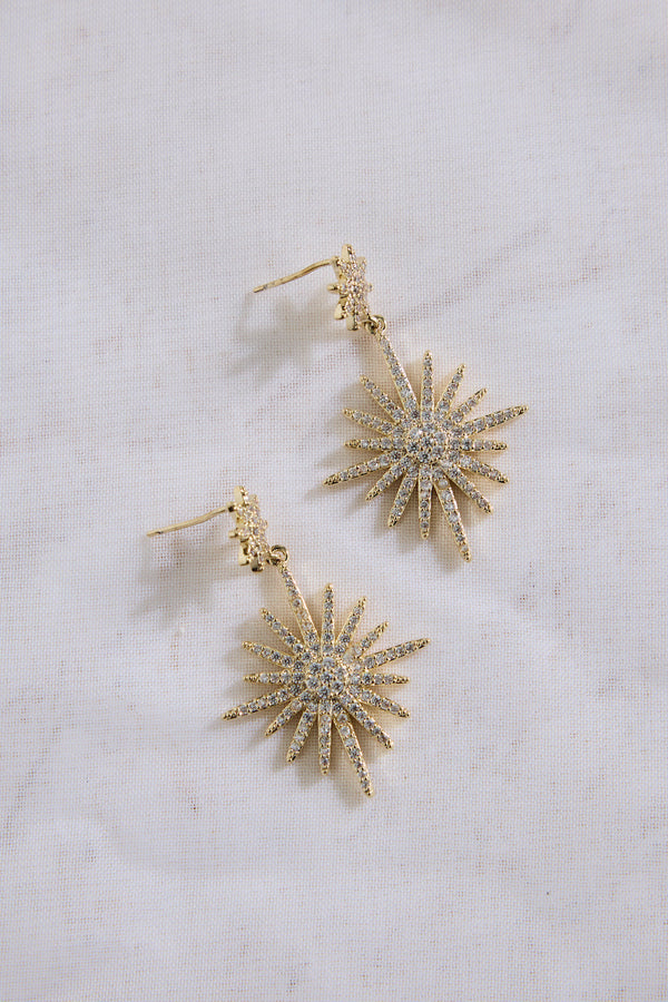 18k Gold Plated Under Stars Earrings Gold