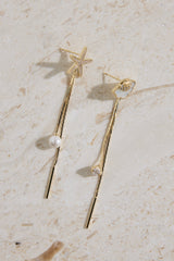 18K Gold Plated Endless Shore Earrings Gold