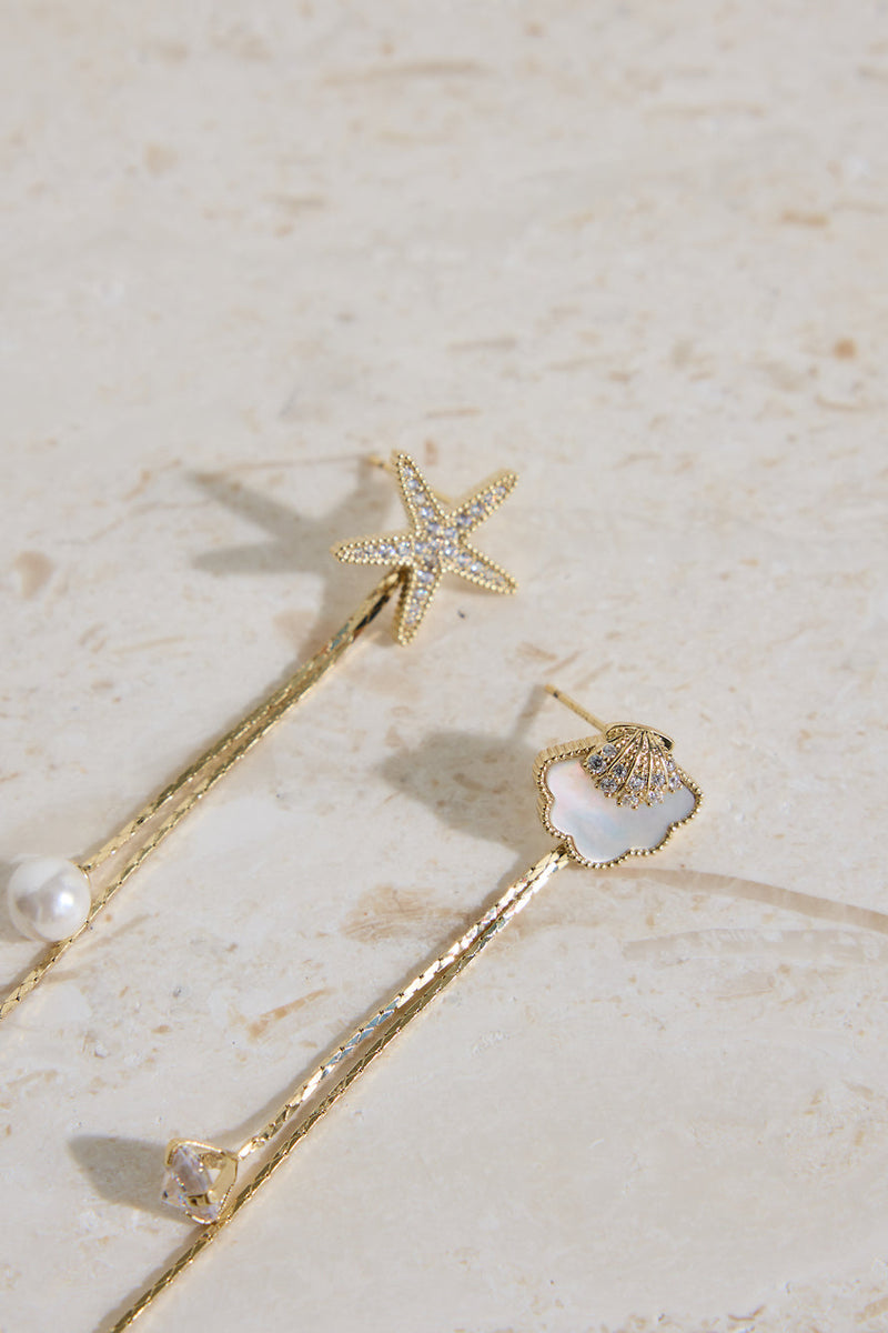 18K Gold Plated Endless Shore Earrings Gold
