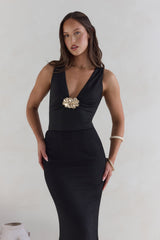 Somewhere She Shines Bodysuit Black