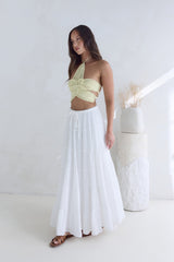Monte Carlo Muse Knit Halter Top Yellow
