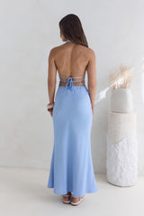 Aquatic Wonder Halter Top Blue