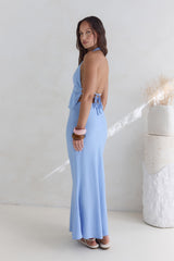 Aquatic Wonder Halter Top Blue