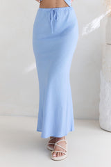 Aquatic Wonder Maxi Skirt Blue