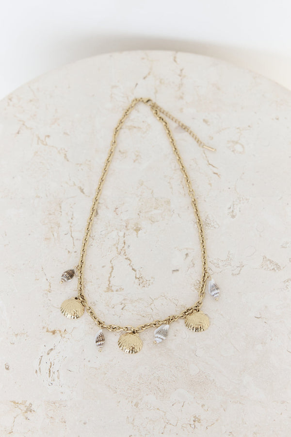 Sea Salt Necklace Gold