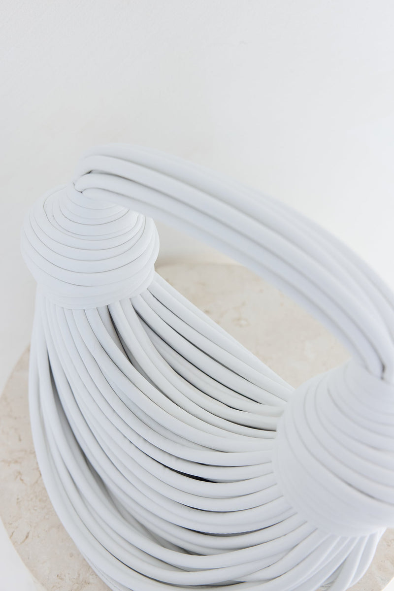 Fate Lines Handle Bag White