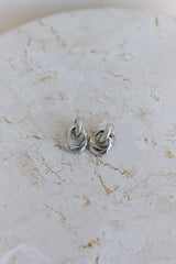 Blossom Studs Earrings Silver