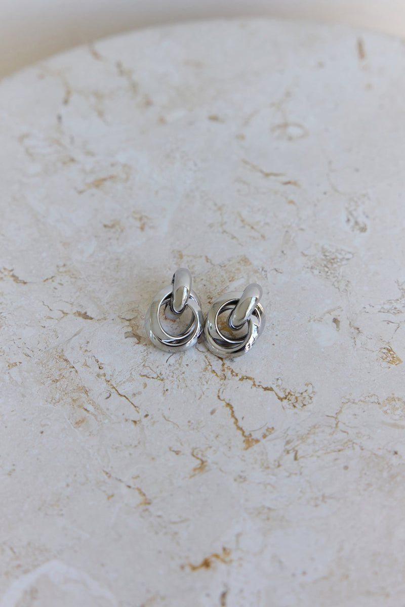Blossom Studs Earrings Silver