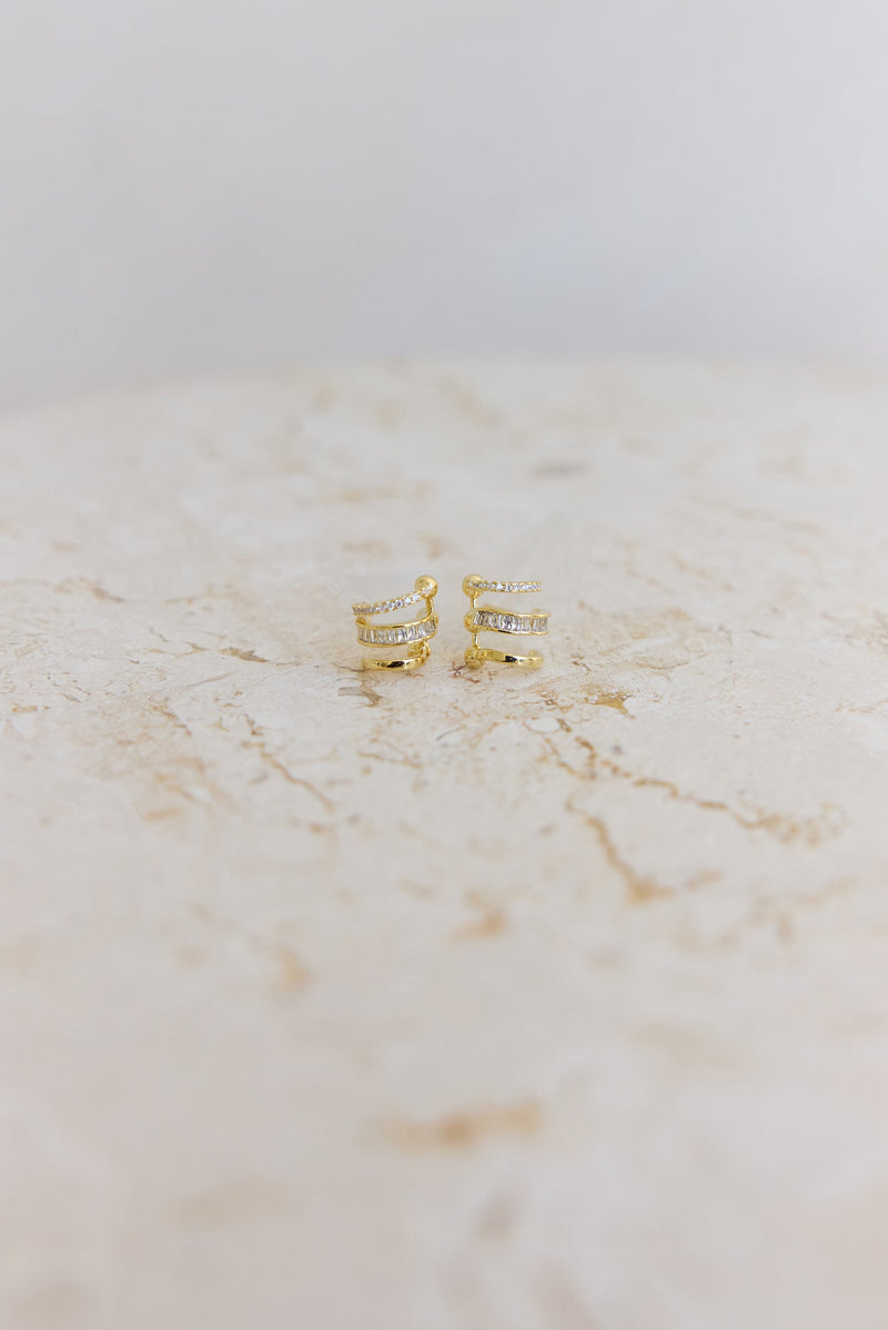 Levelled Soul Earrings Gold