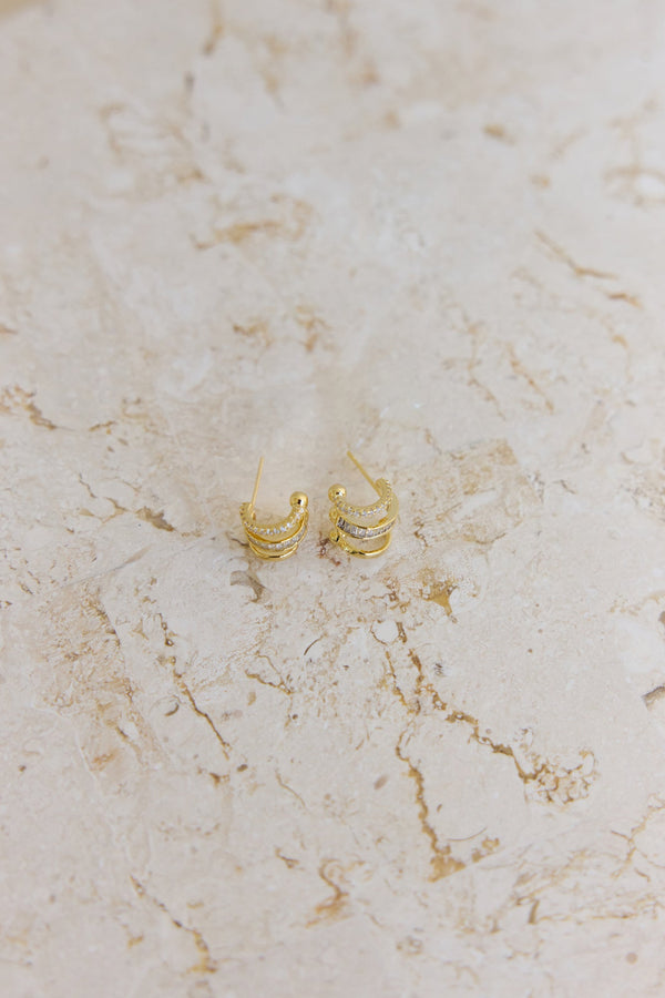Levelled Soul Earrings Gold