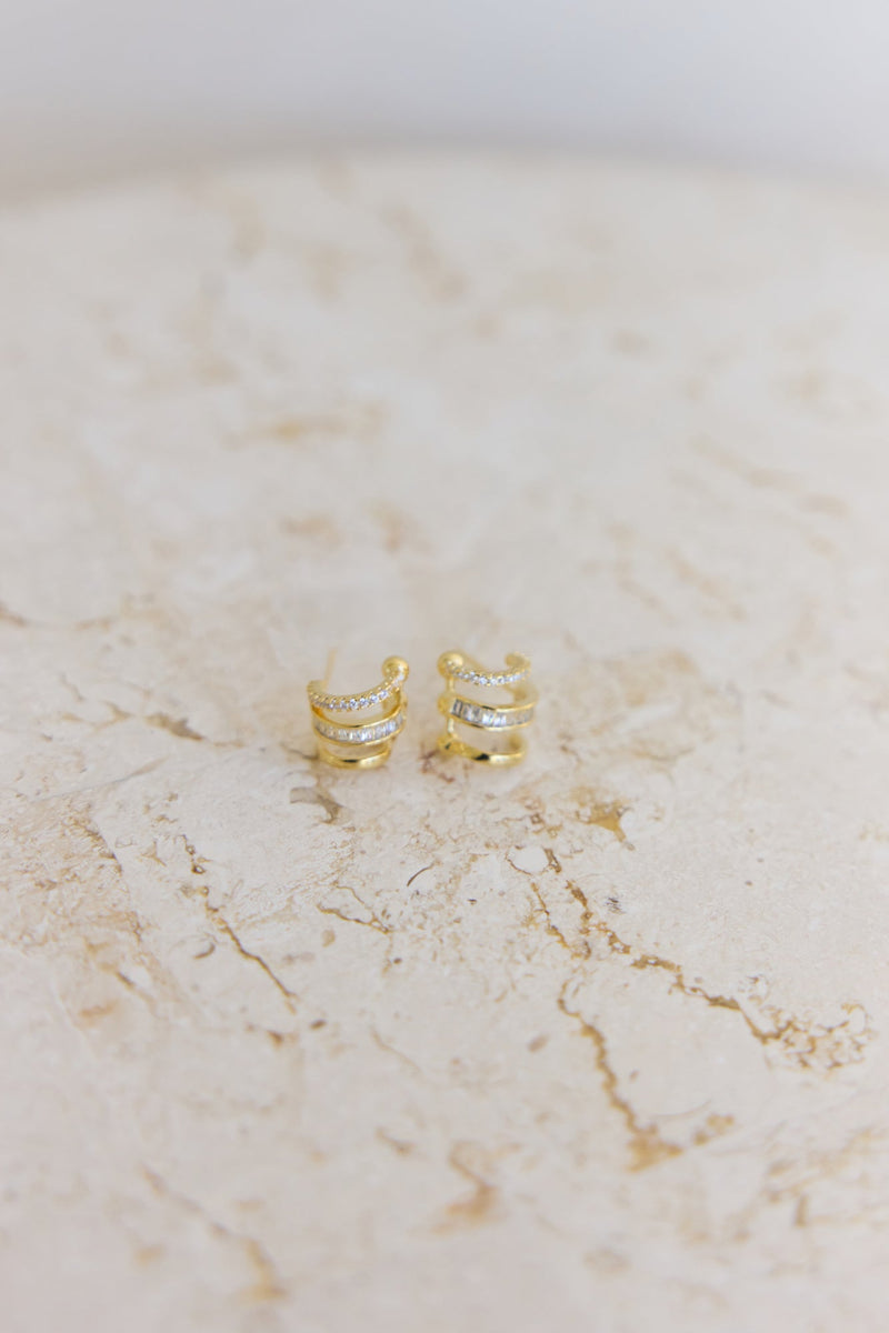 Levelled Soul Earrings Gold