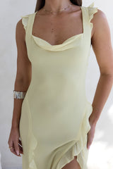 All Night Affair Maxi Dress Yellow