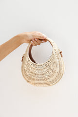 Gianna Handle Bag Natural Rattan