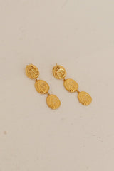 18k Gold Plated Hidden Gold Earrings Gold