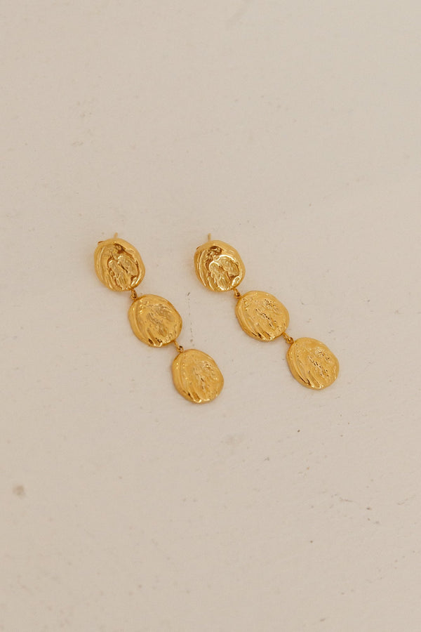 18k Gold Plated Hidden Gold Earrings Gold