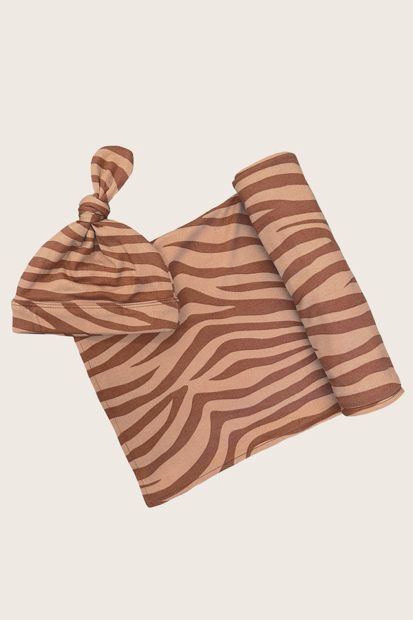 Swaddle & Beanie Cloud Jersey in Bengal