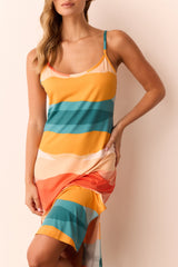 Chanelle Cloud Jersey Slip Dress in Sunset