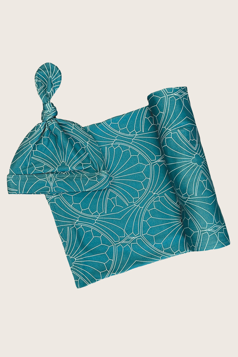 Swaddle & Beanie Cloud Jersey in Chateau