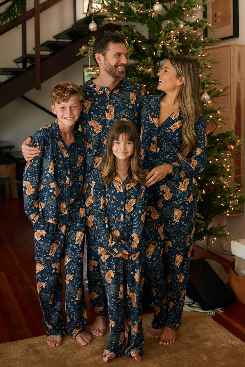 Alex Cloud Jersey Tween PJ Set in Cosmic Jungle